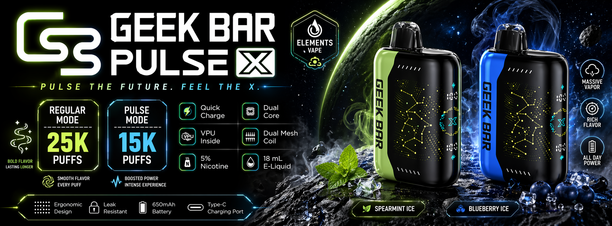 ELEMENTS VAPE GEEK BAR VAPE